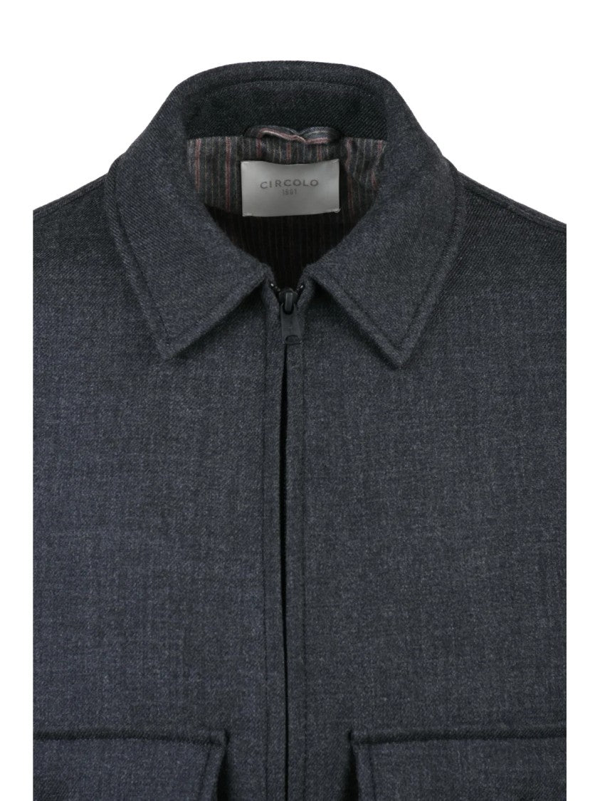 Circolo 1901 Grey Virgin Wool Jacket