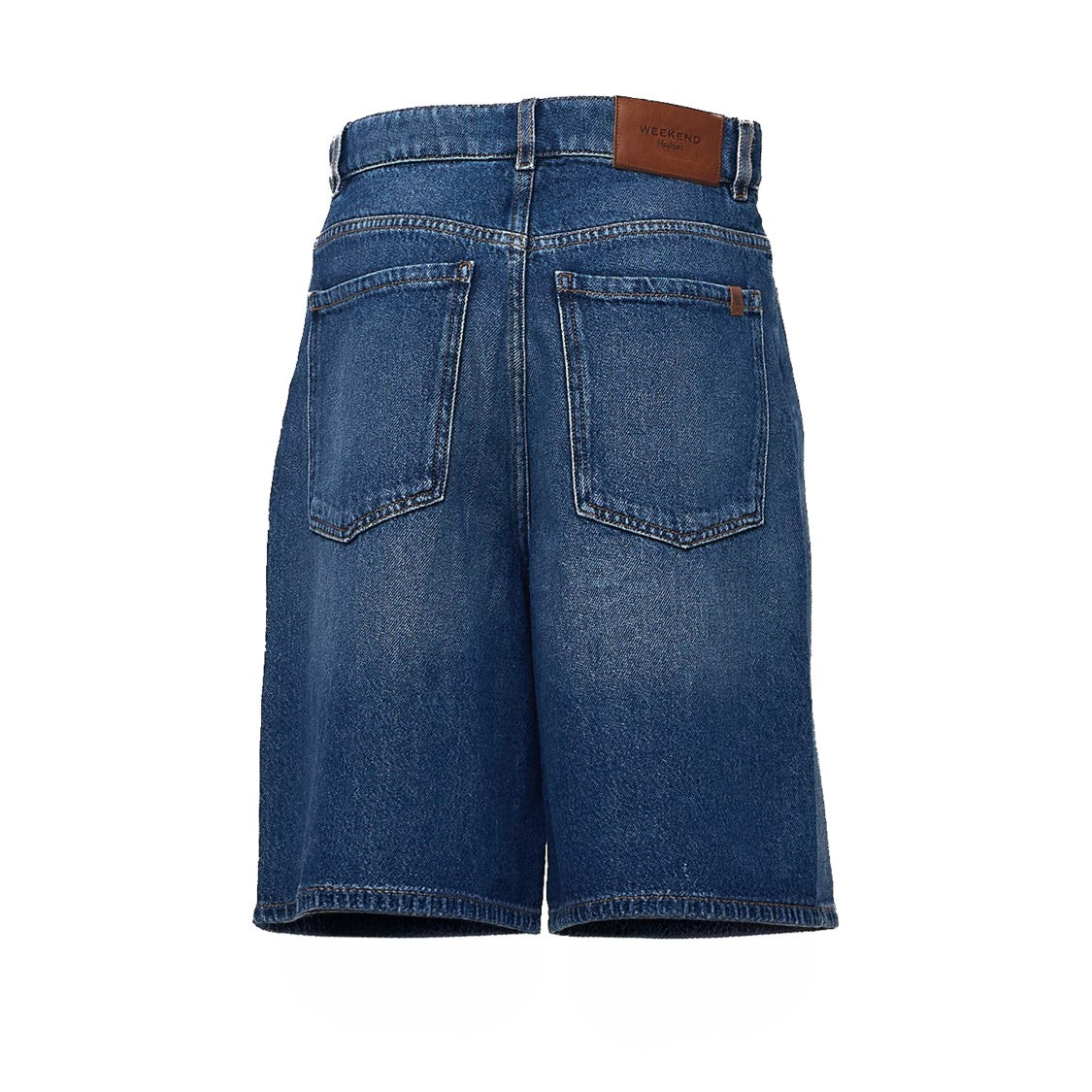 Max Mara Butterfly Detail Denim Regular-Fit Bermuda Shorts