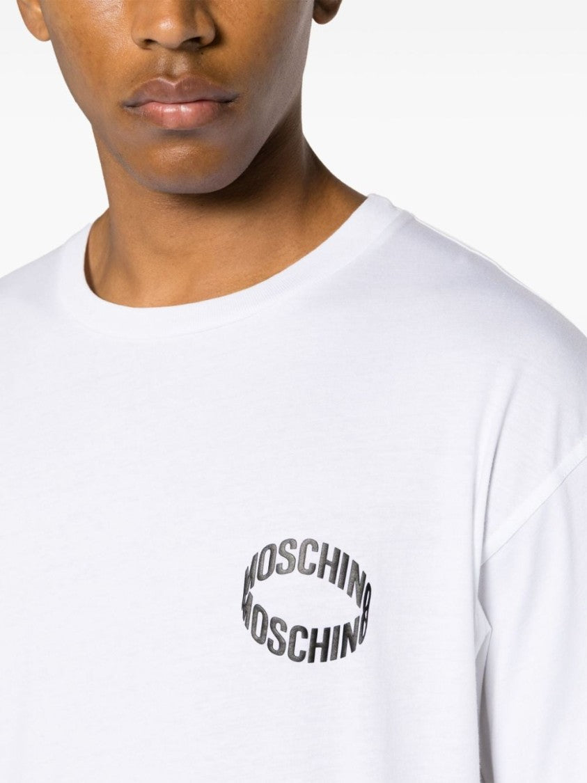 Moschino White Cotton Jersey T-Shirt