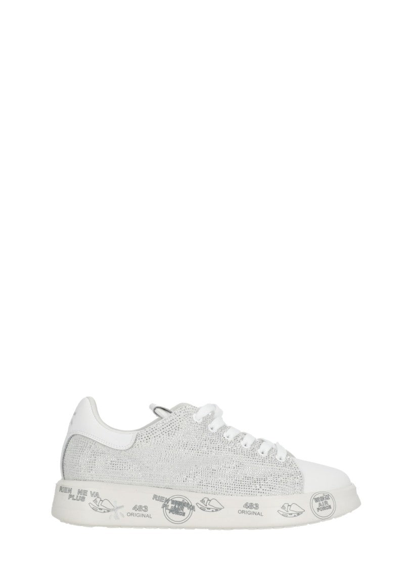 Premiata White Belle 8158 Strass Sneakers
