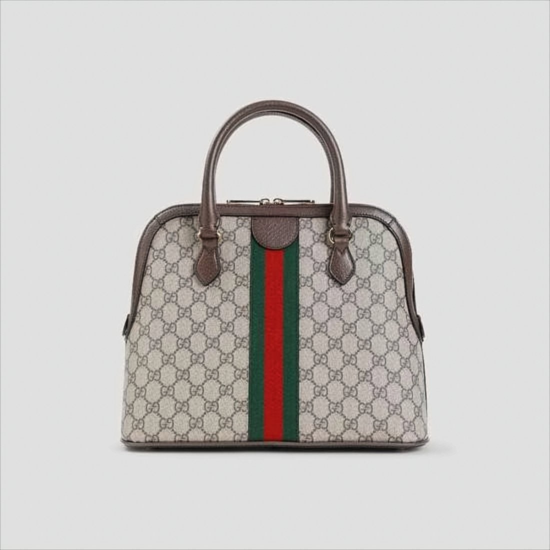 Gucci Structured Monogram Canvas Tote Bag