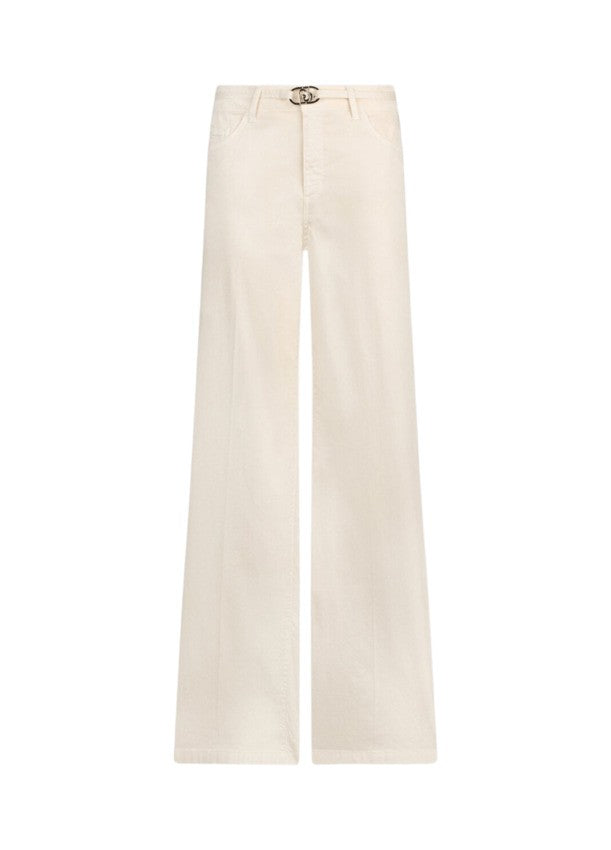 Liu Jo High-Waisted Stretch Cotton Satin Pants