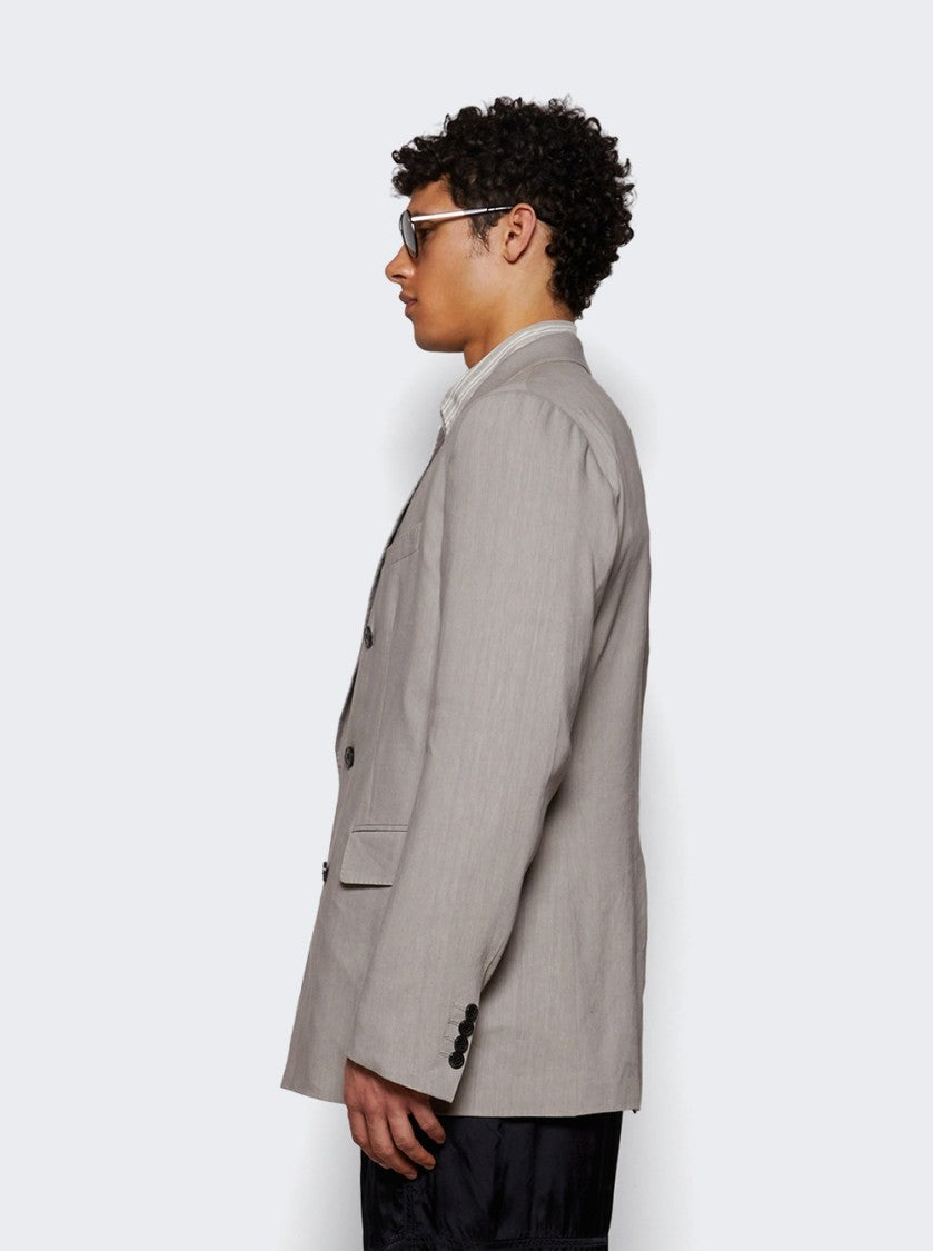 Dries Van Noten Double Breasted Blazer - Grey