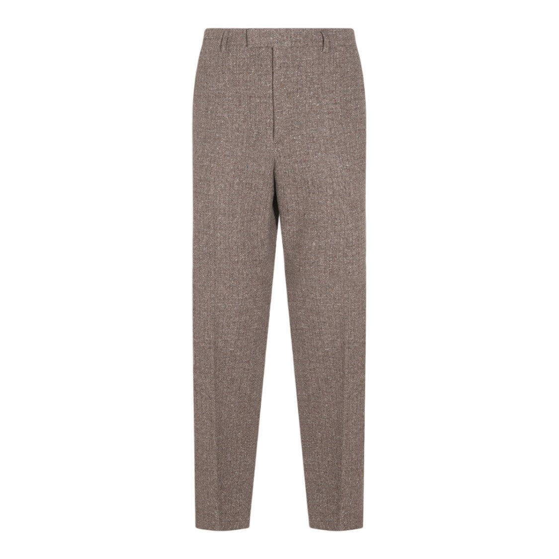 Valentino Tailored Trousers With Textured Fabric And Concealed Fastening