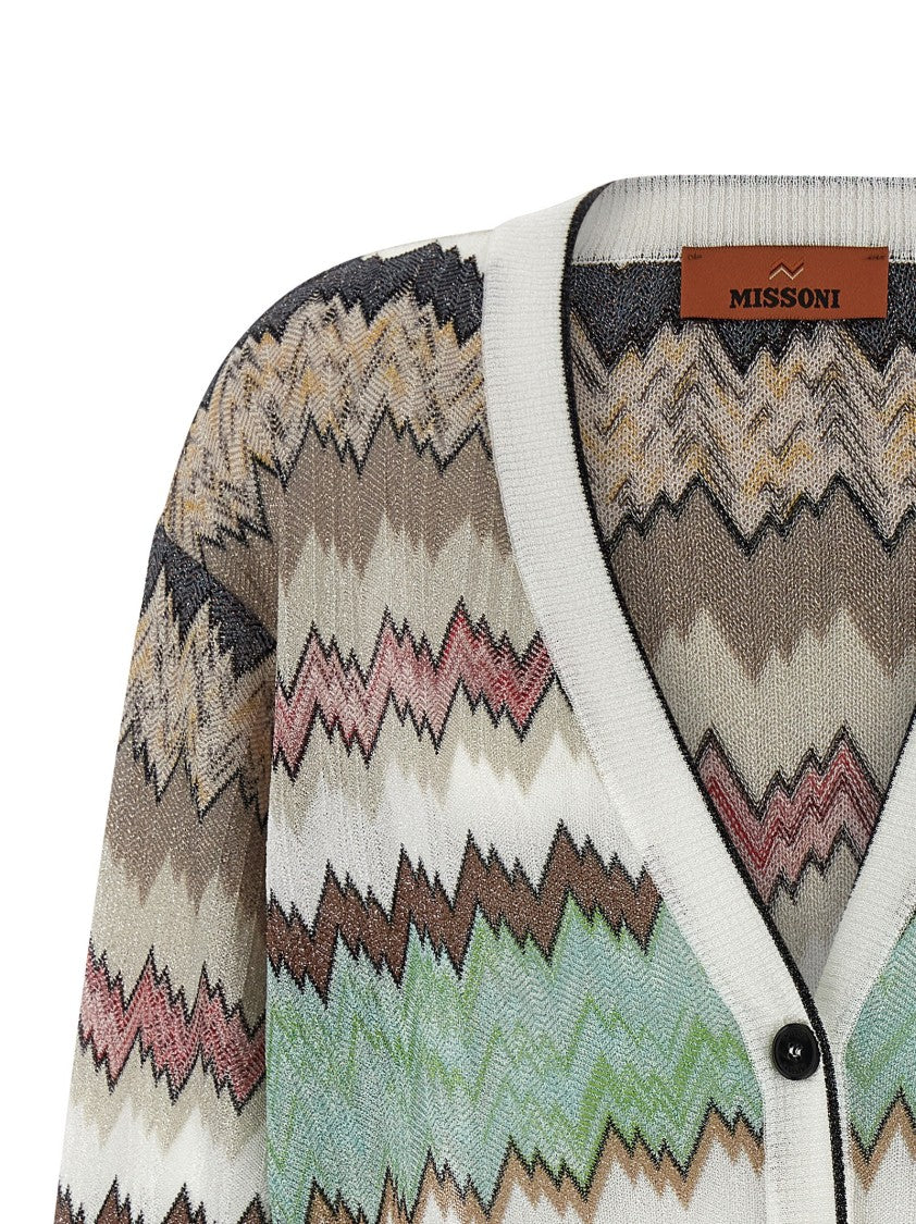 Missoni Snake Lamé Viscose Cardigan