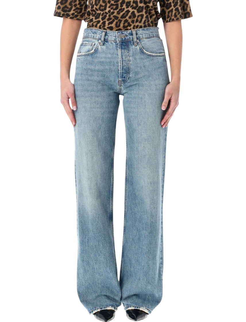 Anine Bing Hugh Wide-Leg Jeans