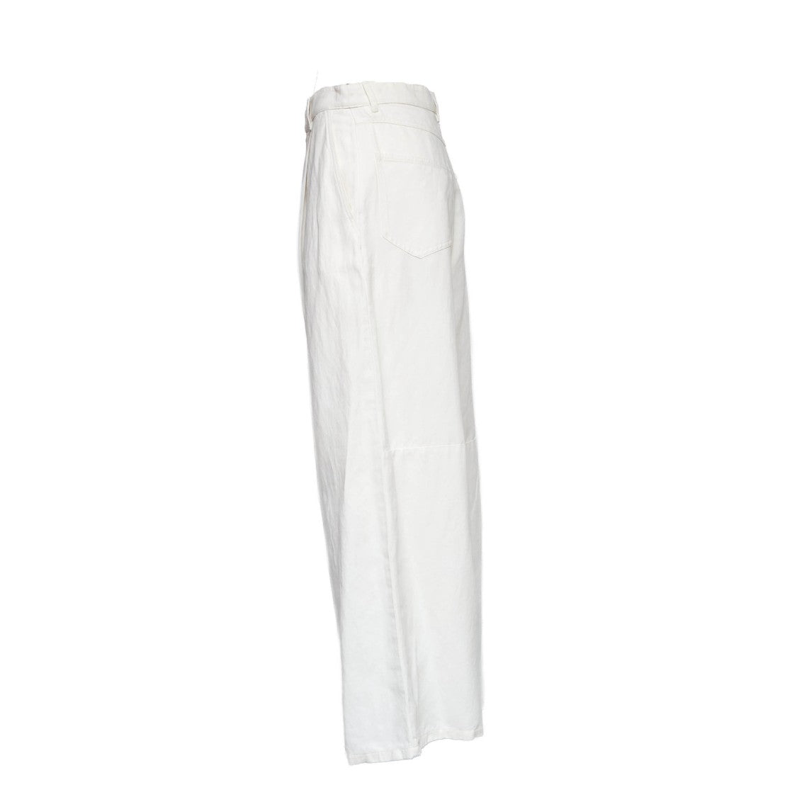 Max Mara Aloa Cotton Linen Wide Leg Pants