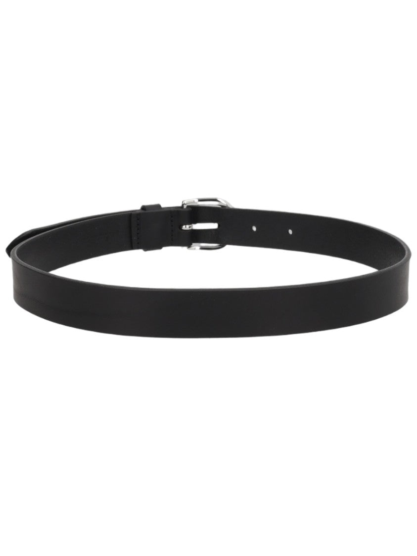 Isabel Marant Black Narrow Leather Belt