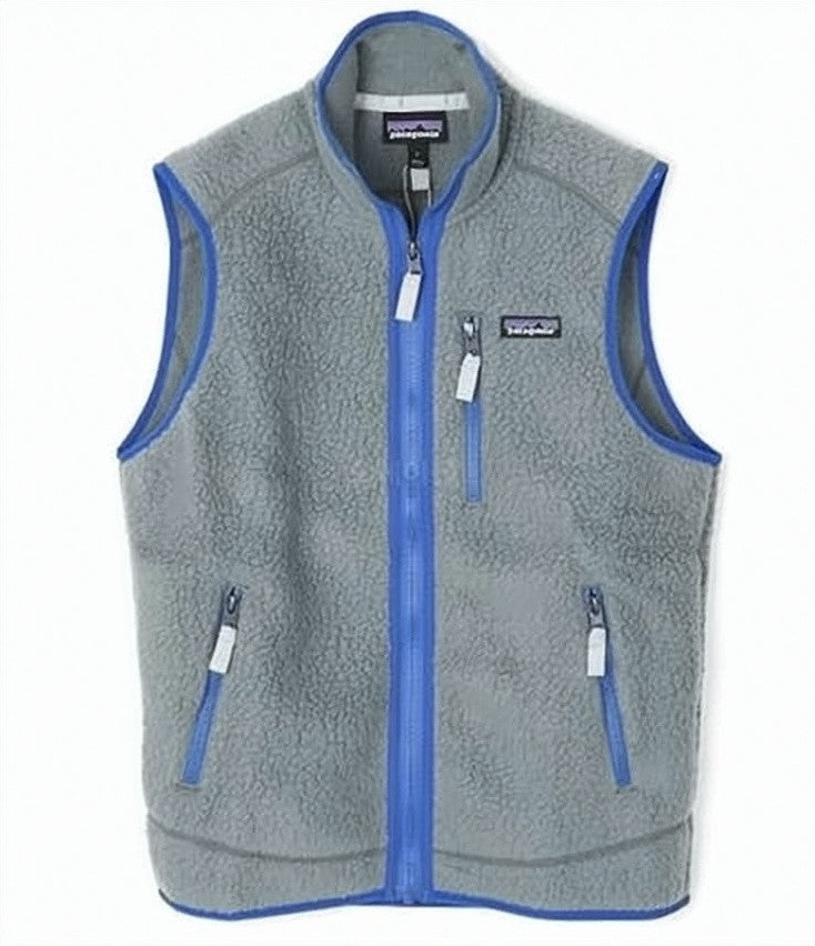 Patagonia Textured Fleece Vest With Zippered Pockets