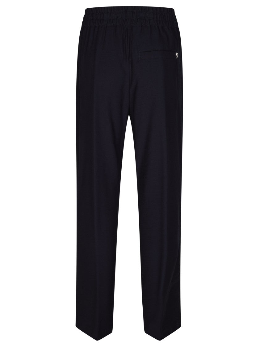 Dondup Black Drawstring Straight Leg Pants