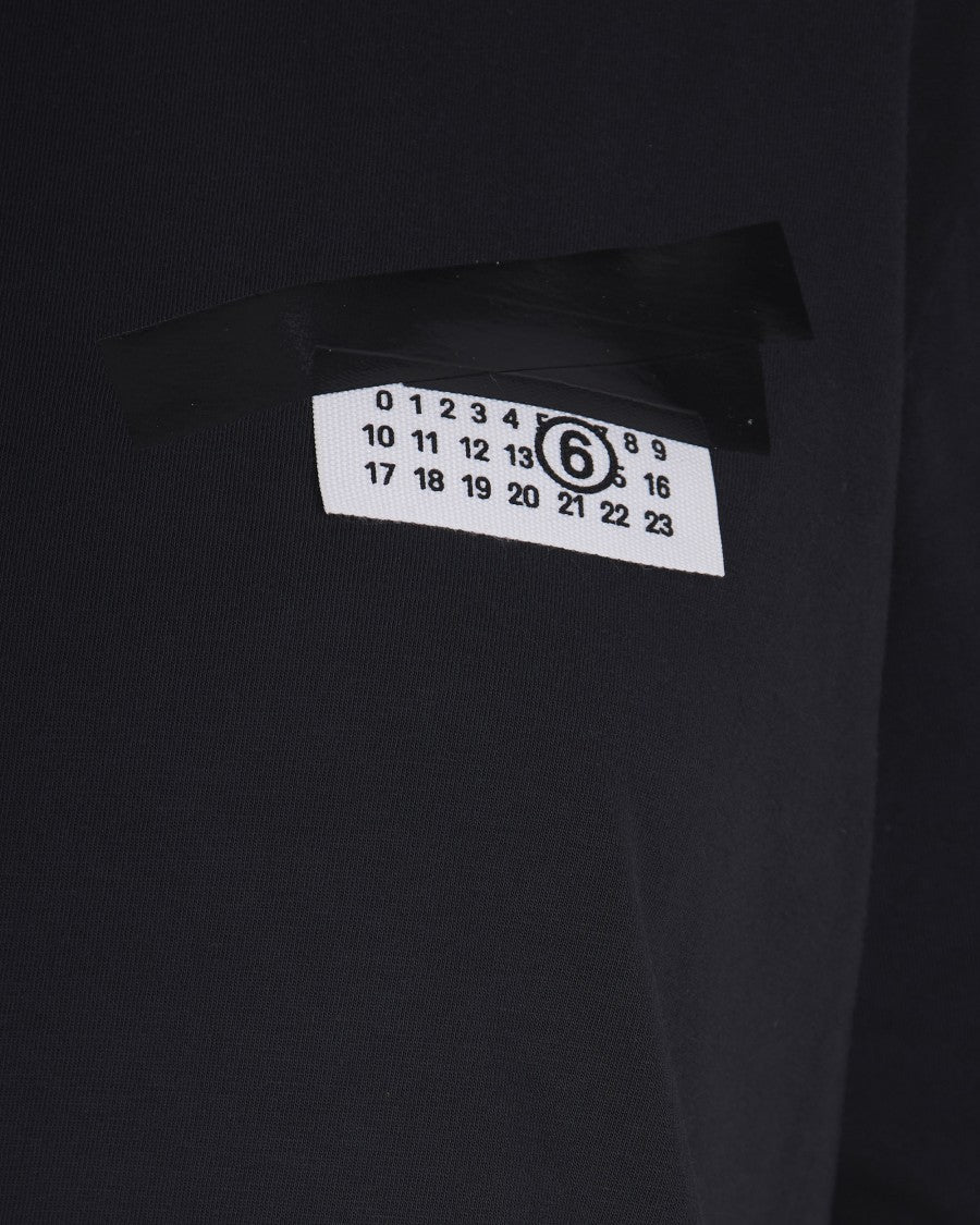 Mm6 By Maison Margiela Black Logo T-Shirt