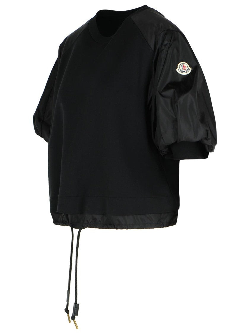 Moncler Over' Black Cotton T-Shirt