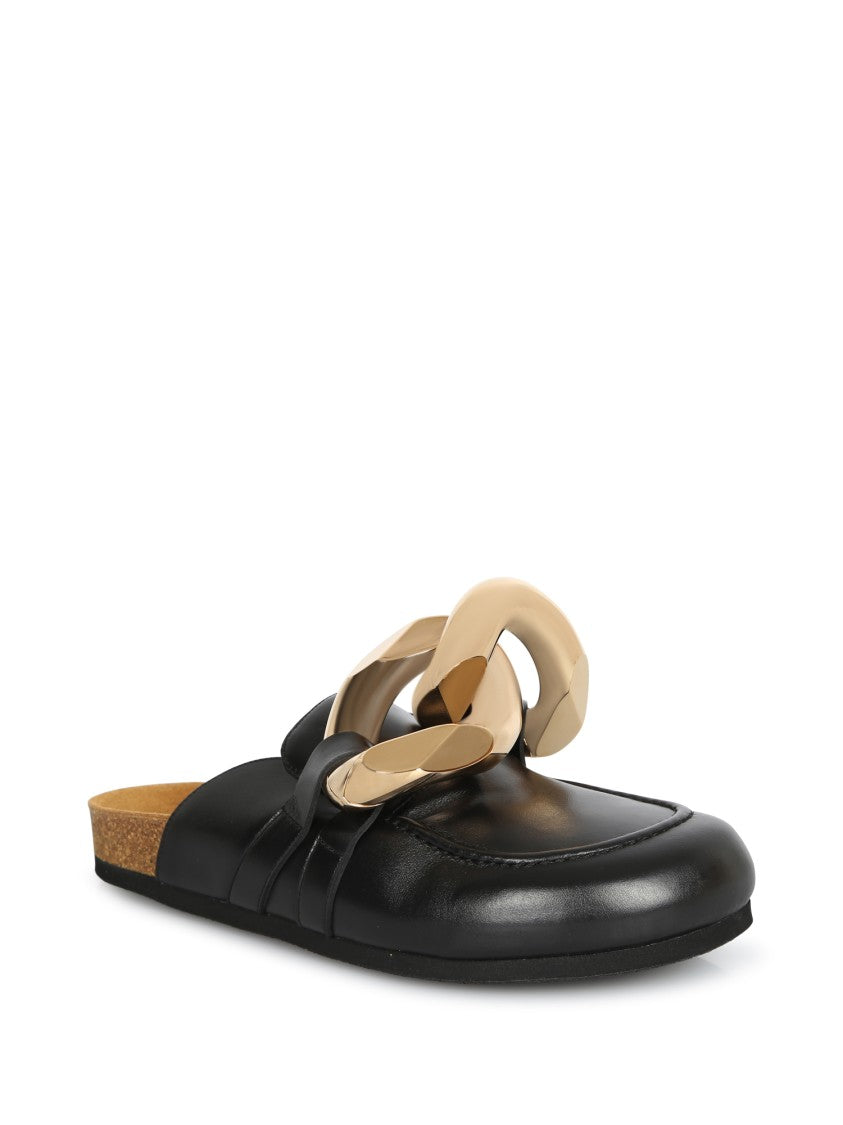 J. W. Anderson Black Leather Mules