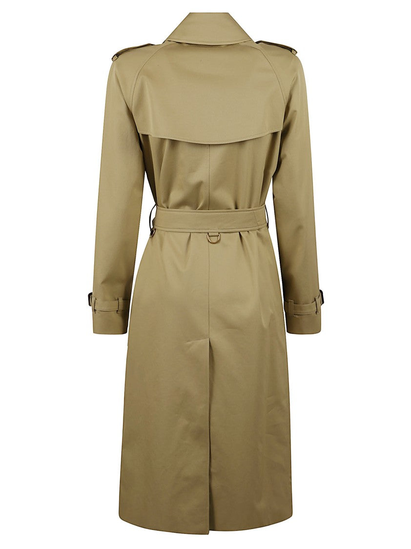 Burberry Double-Breasted Cotton Gabardine Trench Coat