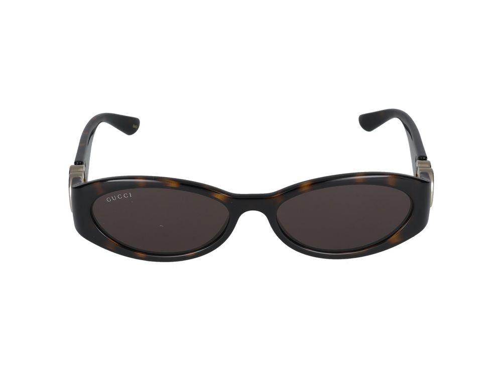 Gucci Havana Rounded Sunglasses