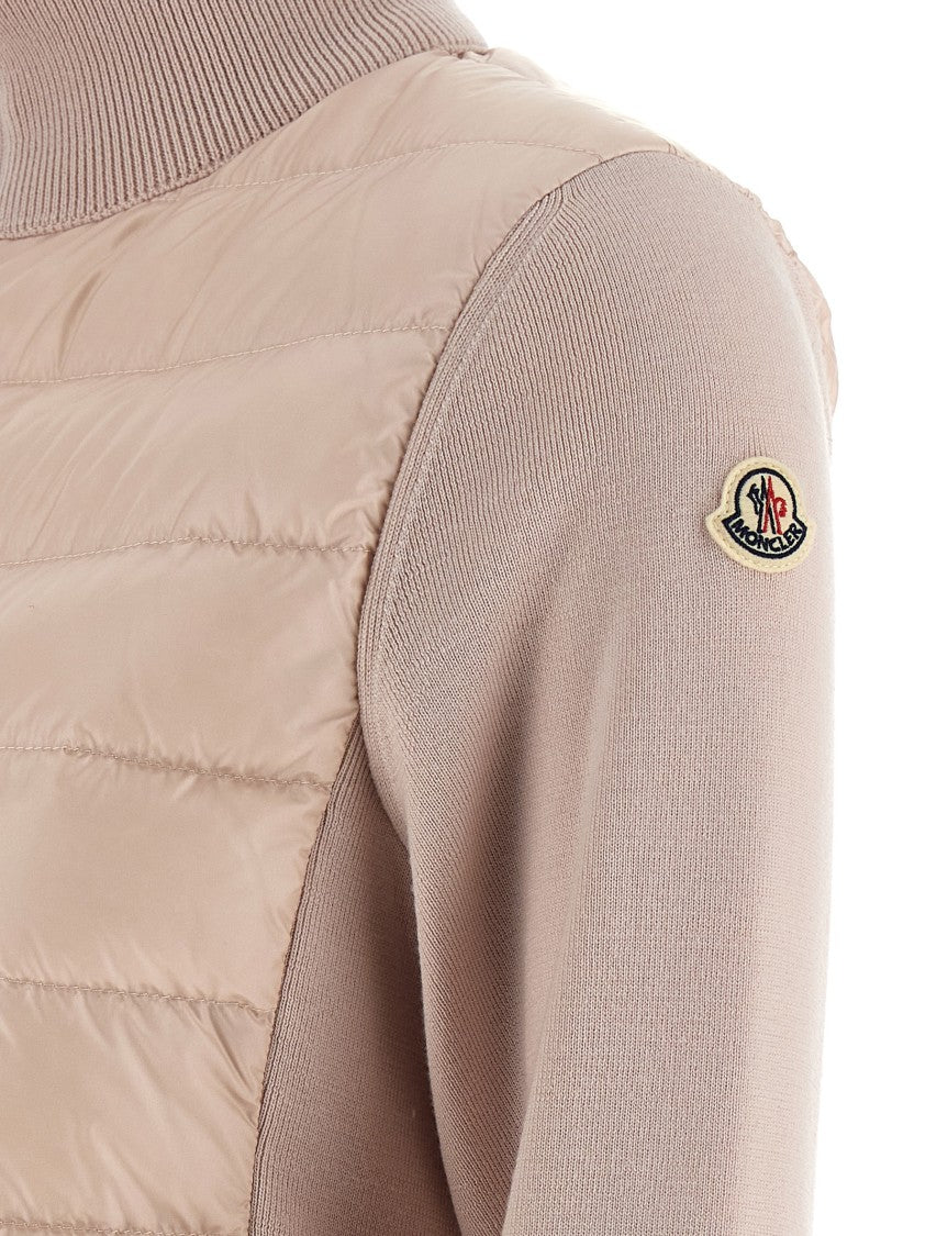 Moncler Two-Material Cardigan