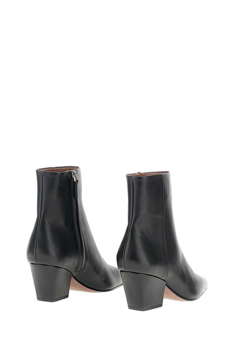 Paris Texas Black Jane Calf Leather Boots