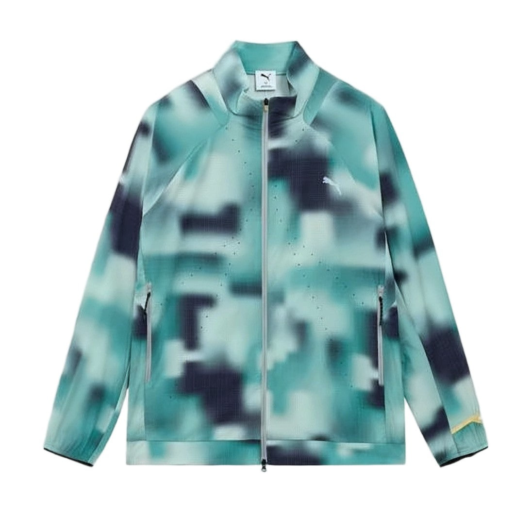 Puma Pixelated Camouflage Casual Jacket With Zippered Pockets