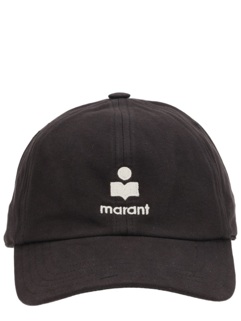 Isabel Marant Tomas Logo Contrasting Cotton Baseball Cap