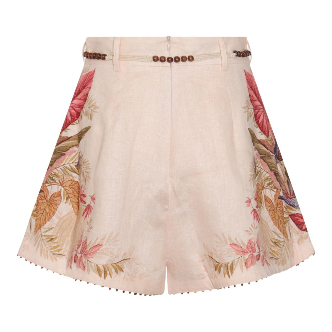 Zimmermann High-Waisted Floral Print Shorts With Drawstring Waist