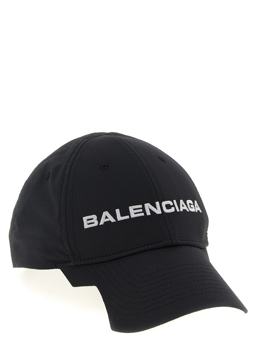 Balenciaga Technical Fabric Cap With Embroidered Logo
