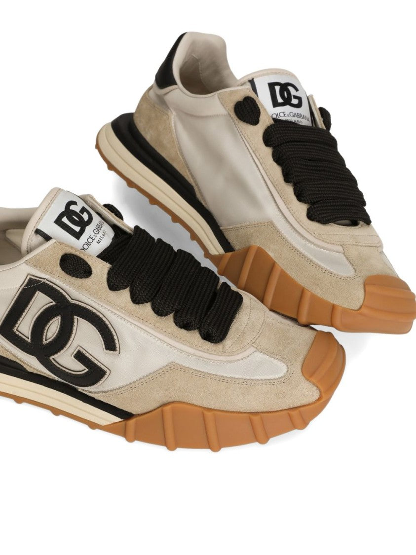 Dolce & Gabbana Beige And Cream Sneakers