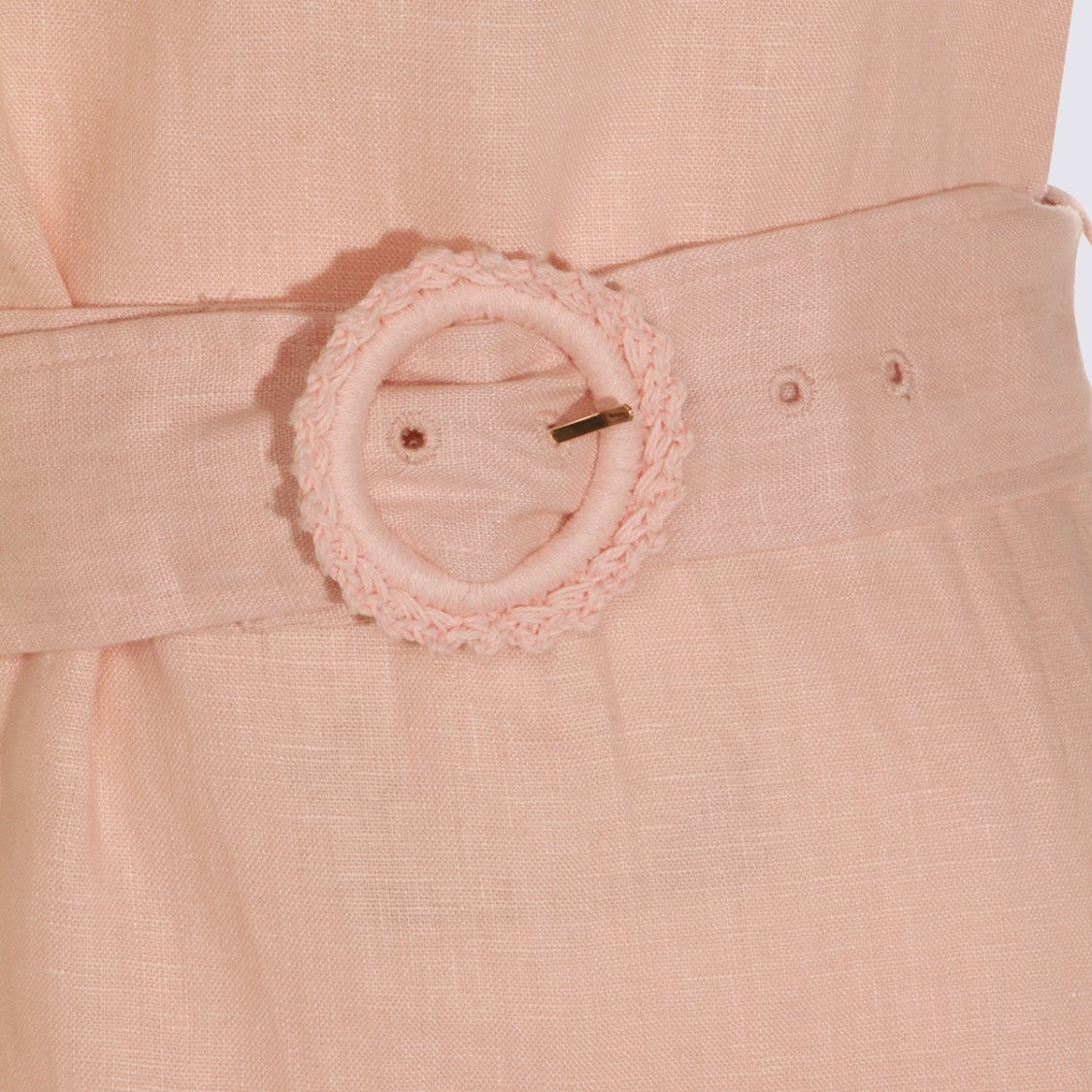 Twin-Set Sleeveless Mini Dress With Floral Lace Hem