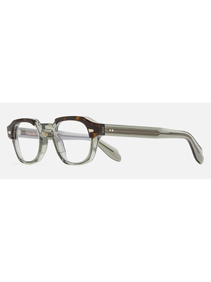 Cutler And Gross Geometric Acetate Eyeglasses With Distinctive Browline