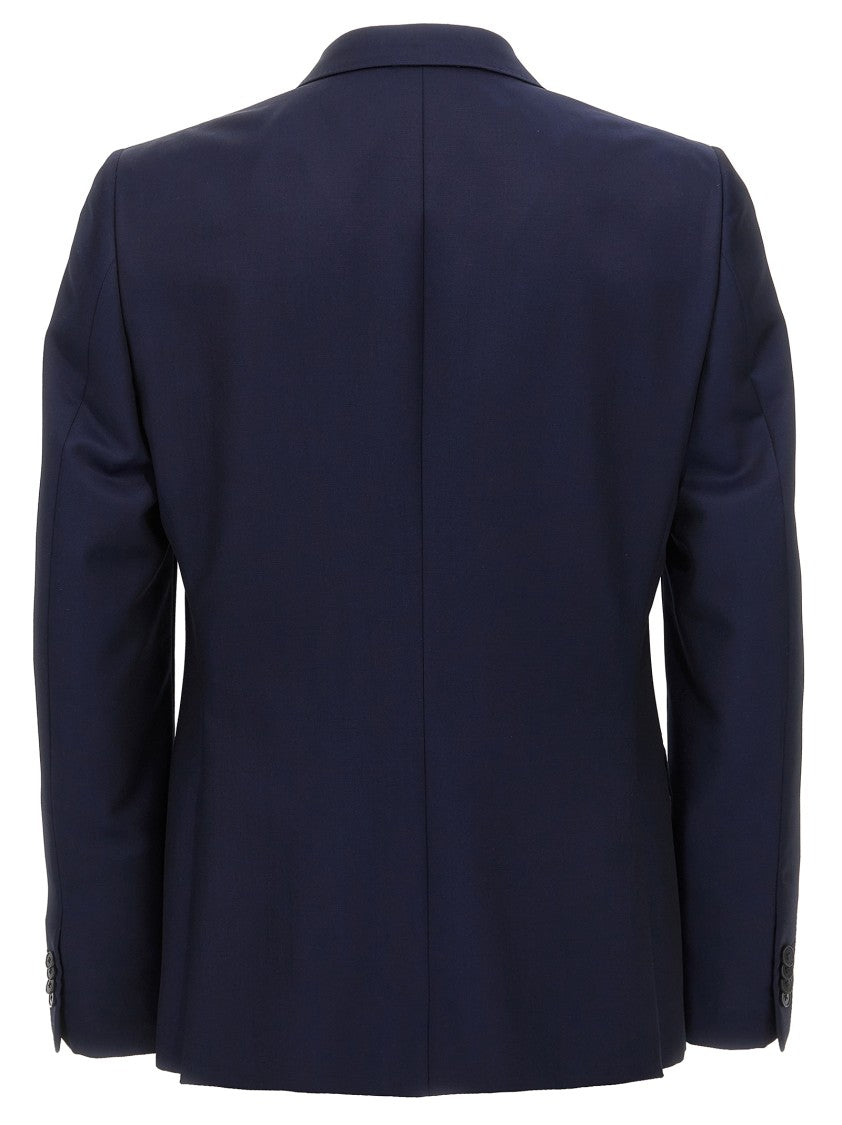 Zegna Tailored Single-Breasted Blazer In Wool And Mohair Blend