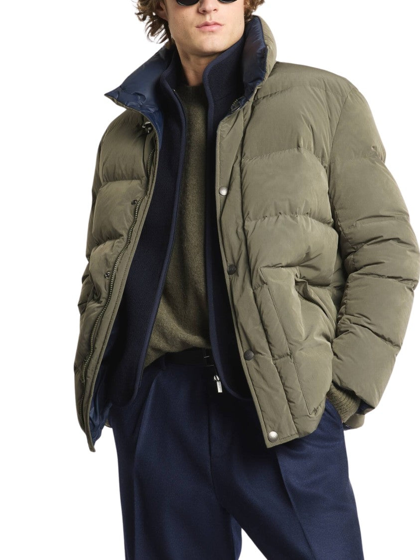 Fay Frosted Poplin Quilted Short Down Jacket