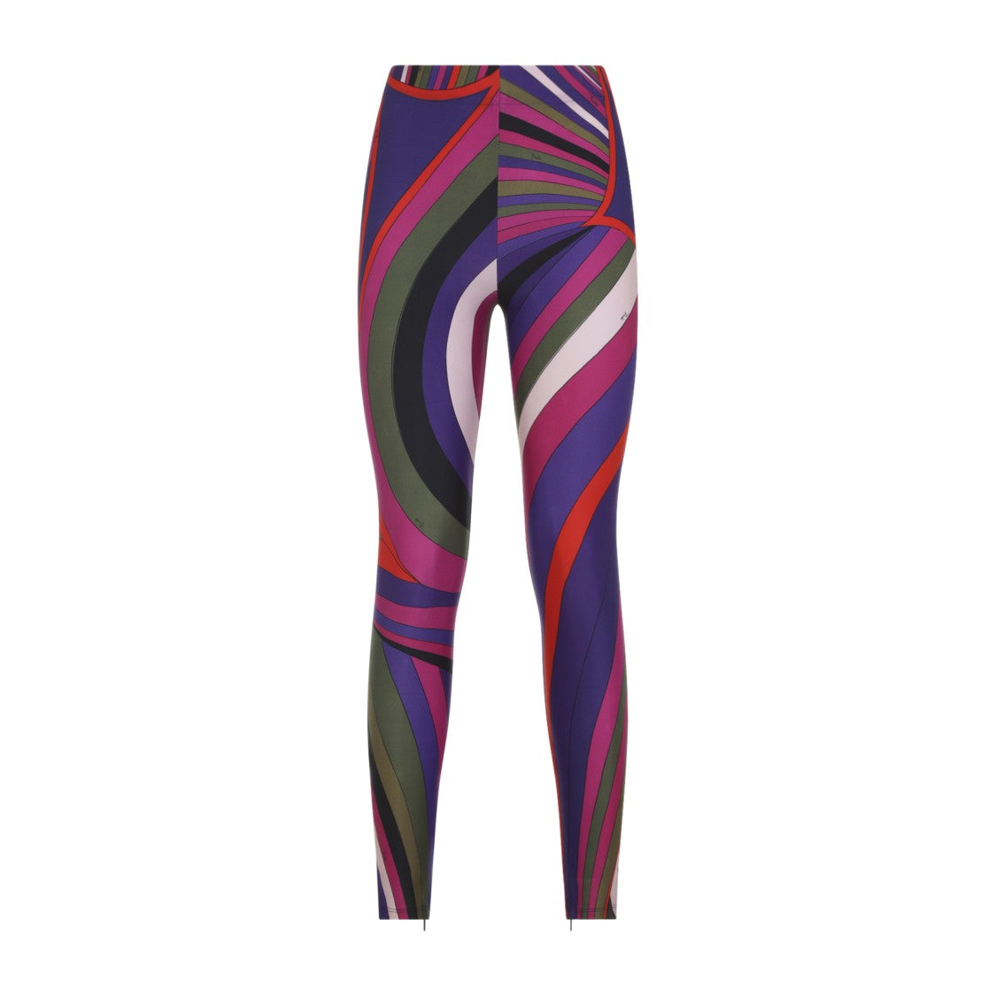 Pucci Vibrant Abstract Swirl High-Waisted Leggings