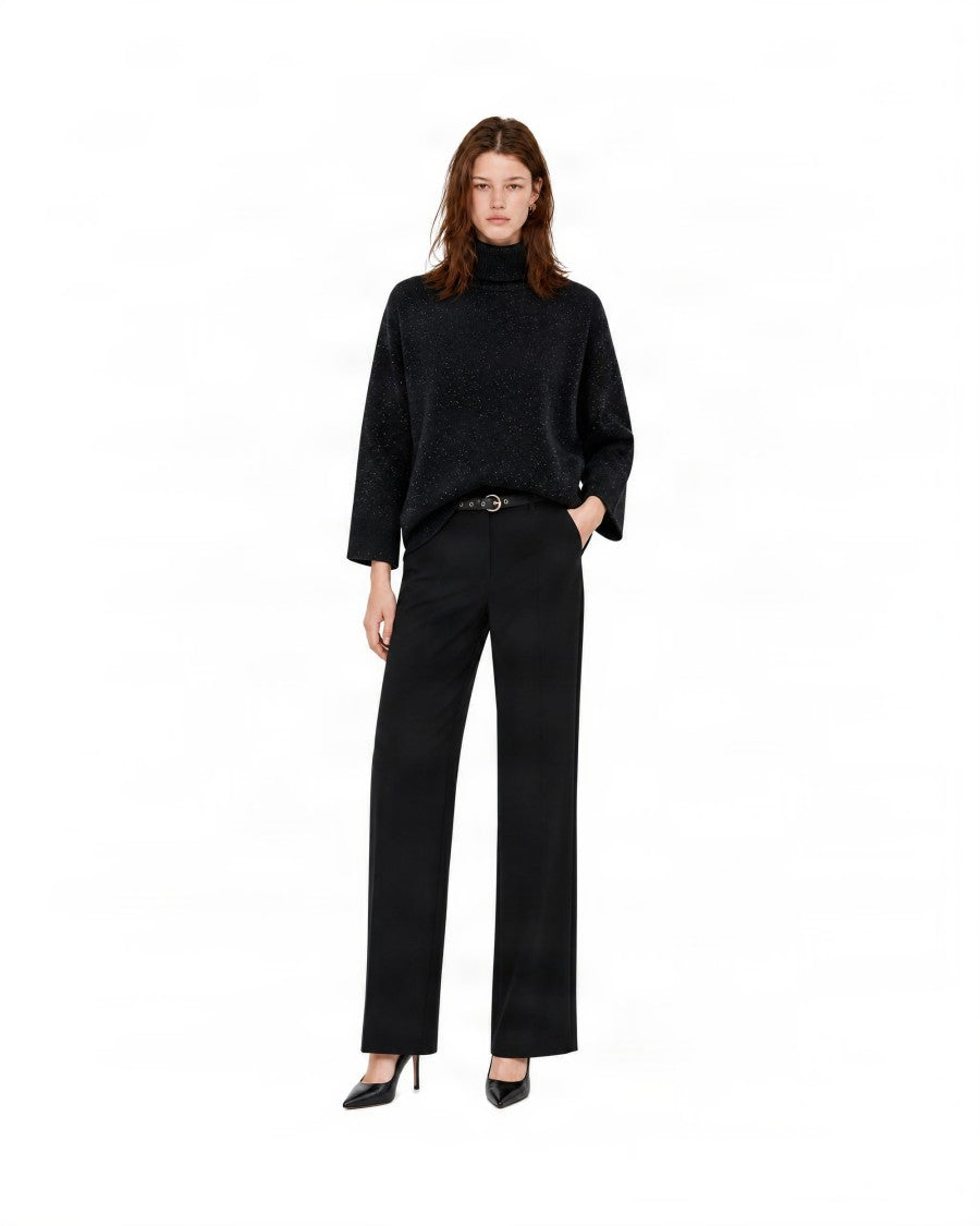 Fabiana Filippi Relaxed Fit High Turtleneck Wool Sweater