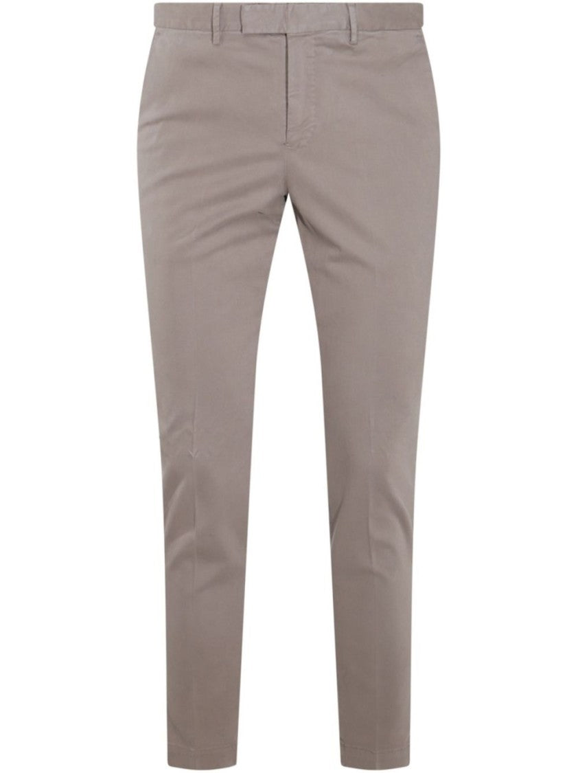Pt Torino Tailored Gray Trousers With Refined Fit