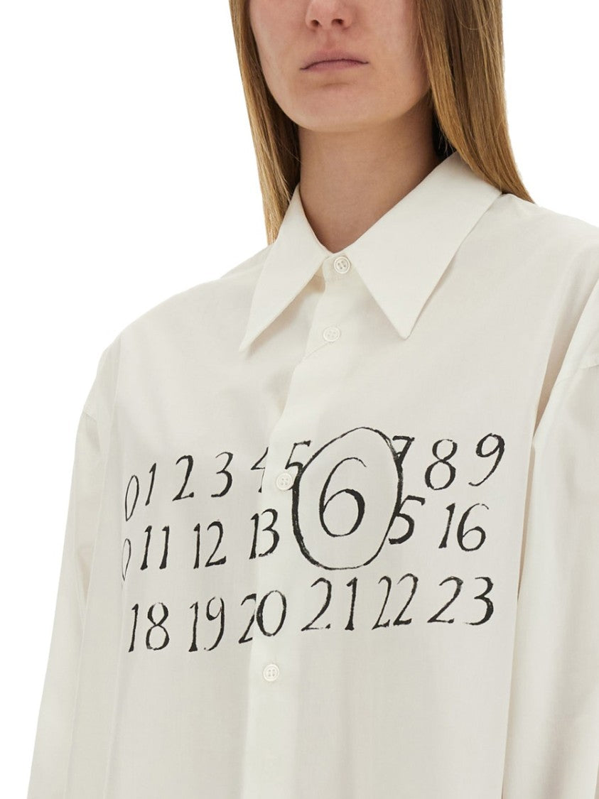 Mm6 By Maison Margiela Chemisier Dress With Print