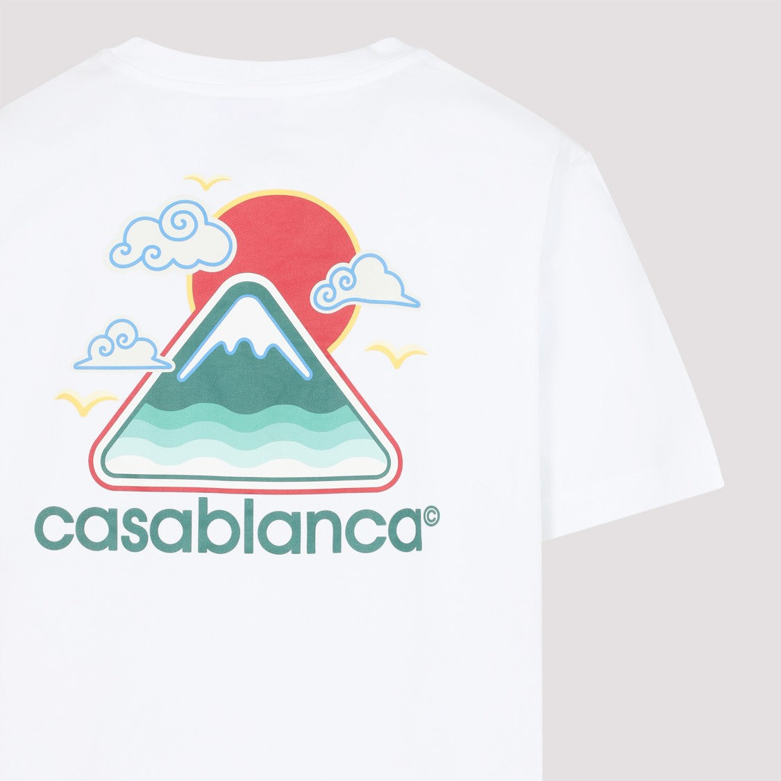 Casablanca Organic Cotton T-Shirt With Playful Mountain Graphic