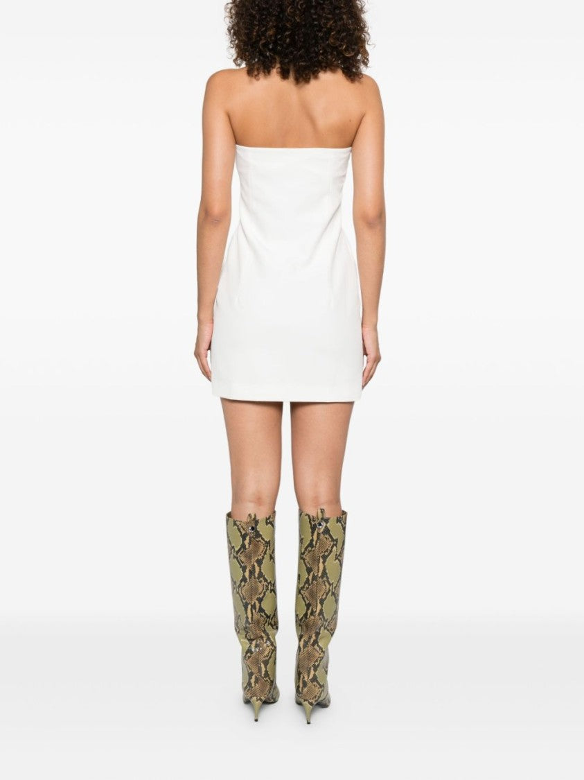 The Attico Crystal-Embroidered Strapless Mini Dress