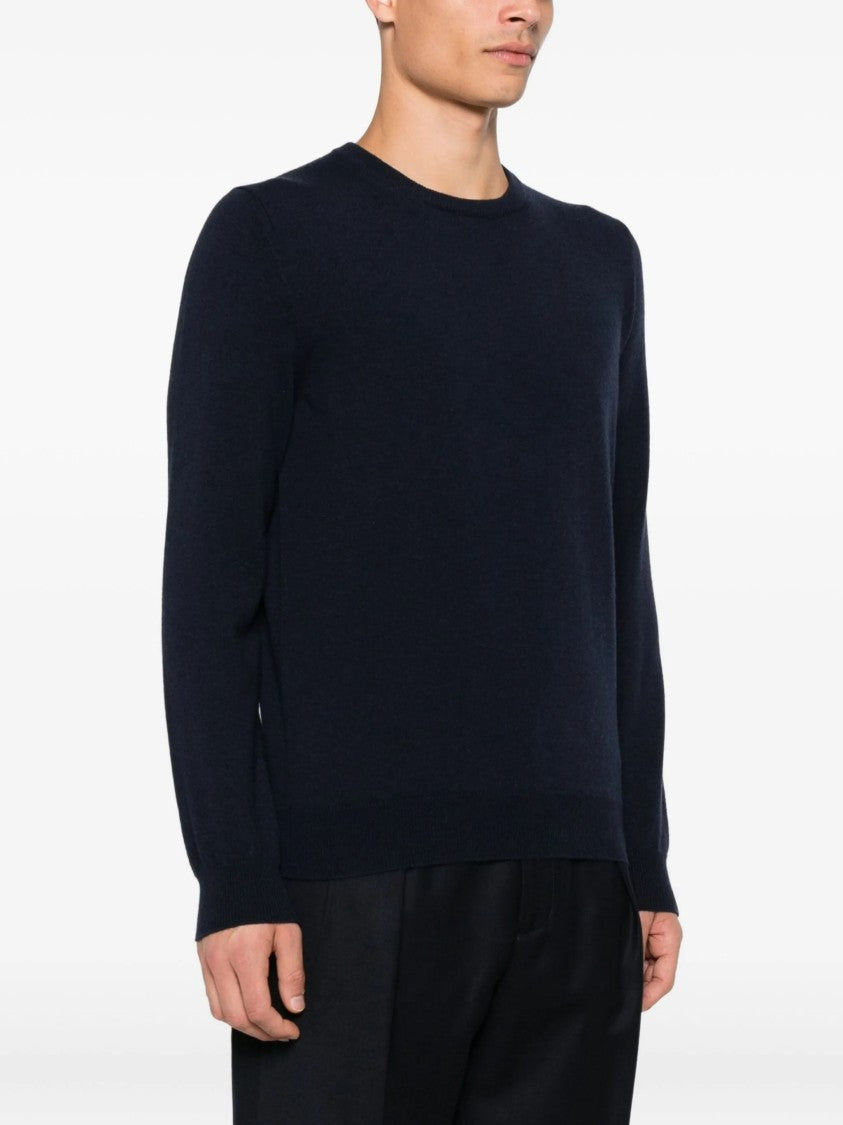 Malo Classic Crew Neck Sweater In Soft Cashmere
