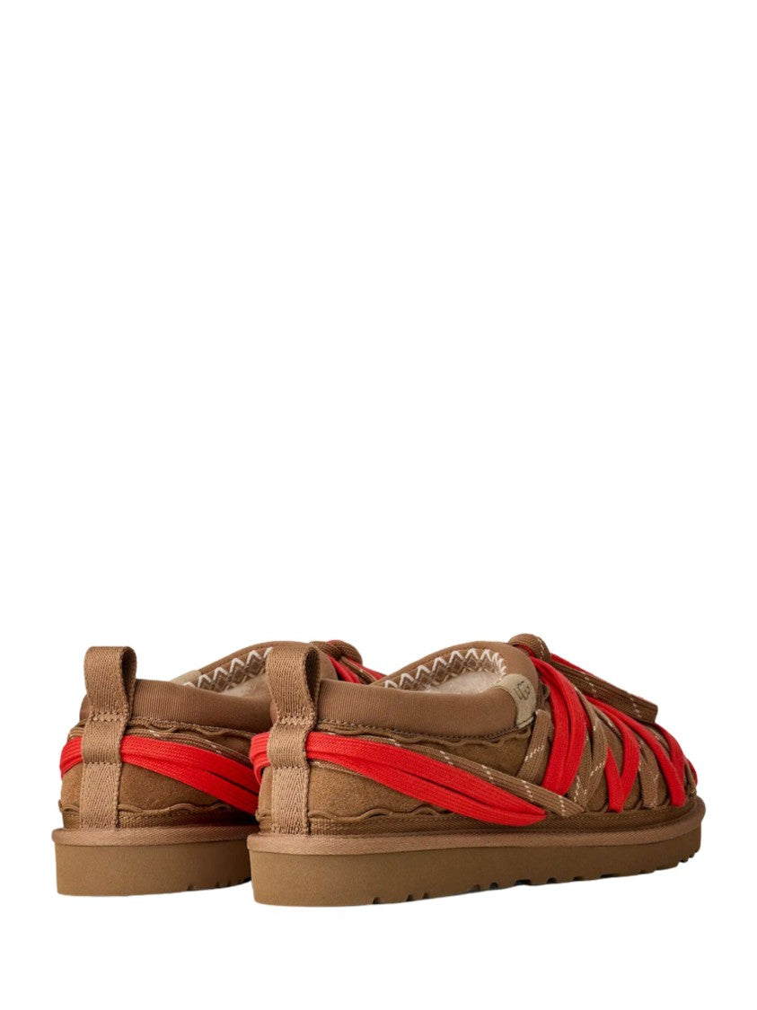 Ugg Brown Red Laces Suede Loafers