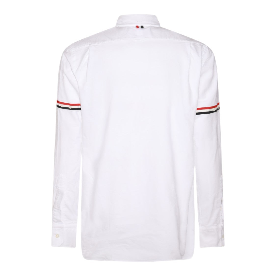 Thom Browne Long-Sleeve Button-Up Shirt With Striped Accents