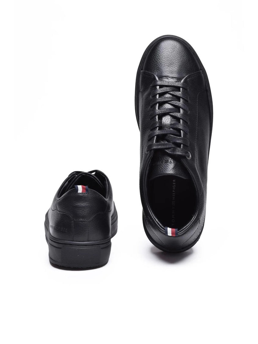 Tommy Hilfiger Black Premium Cupsole Sneakers