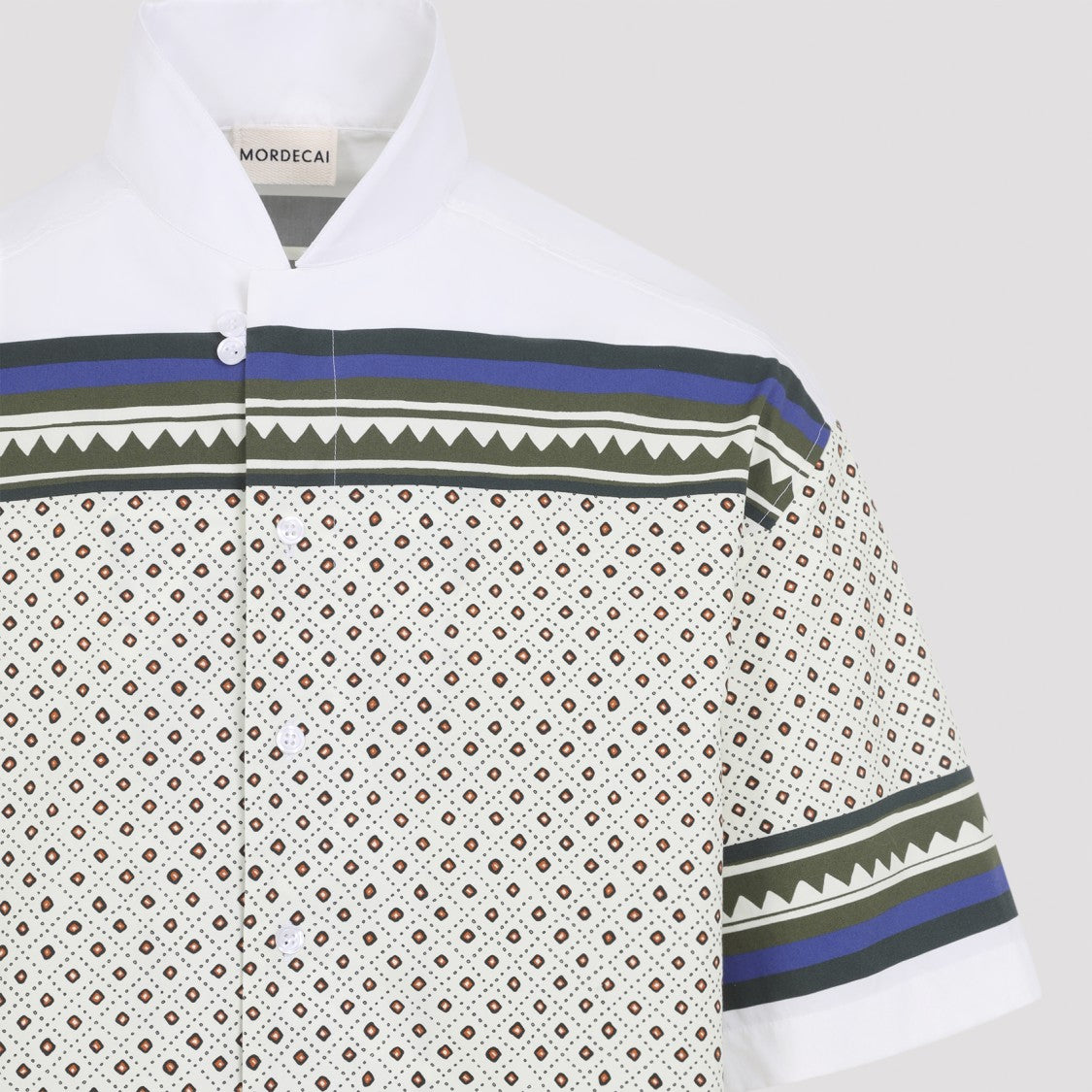 Mordecai Short-Sleeve Casual Shirt With Geometric Patterns
