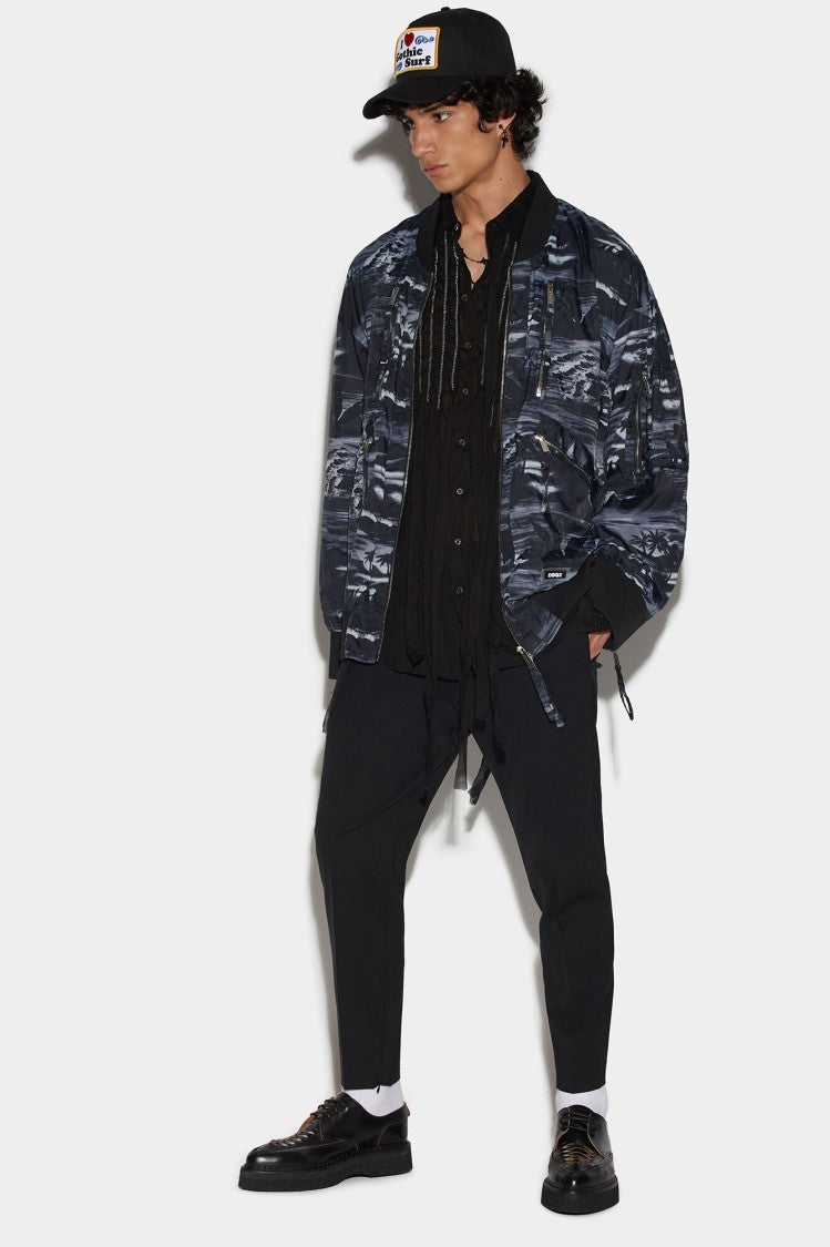 Dsquared2 Graphic-Print Bomber Jacket