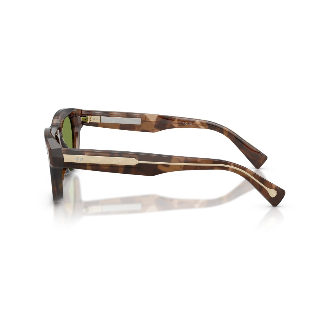 Brunello Cucinelli 0Bc3016s Rectangular Acetate Sunglasses With Tortoiseshell Pattern