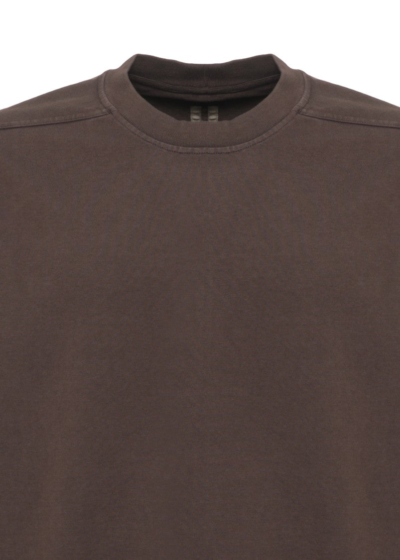 Drkshdw Brown Cotton Sweatshirt With Iconic Lace Detail