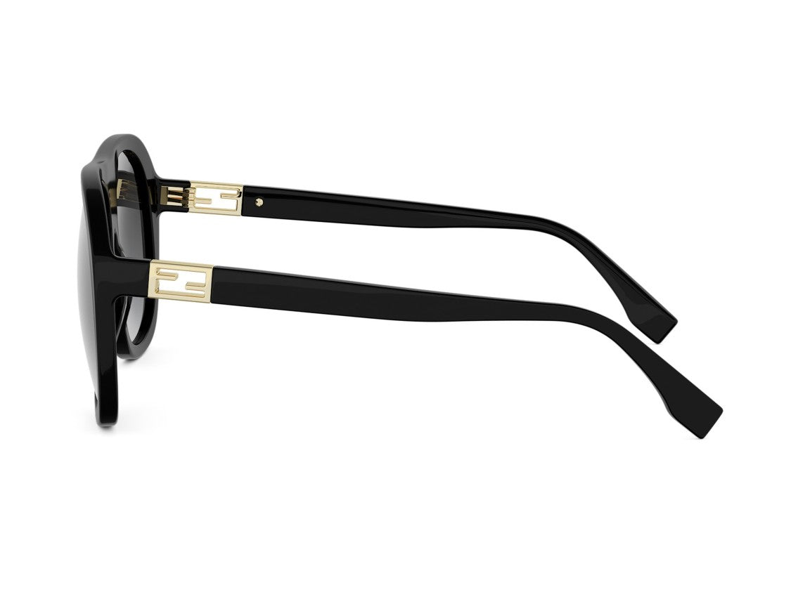 Fendi Gold Fe40223i Oversized Square Sunglasses