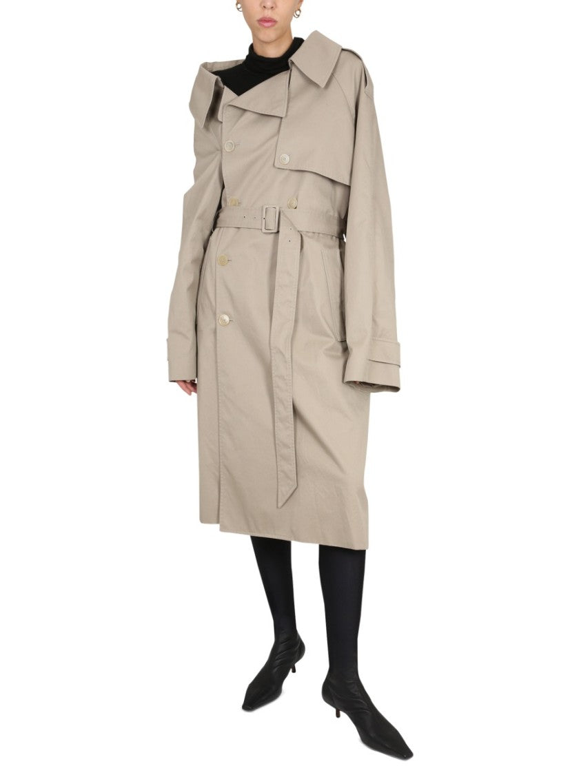 Balenciaga "Off The Shoulder" Trench