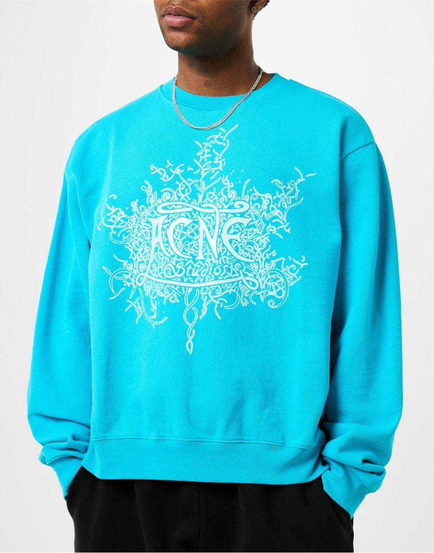 Acne Studios Franzisko Devil Glow Logo Sweatshirt