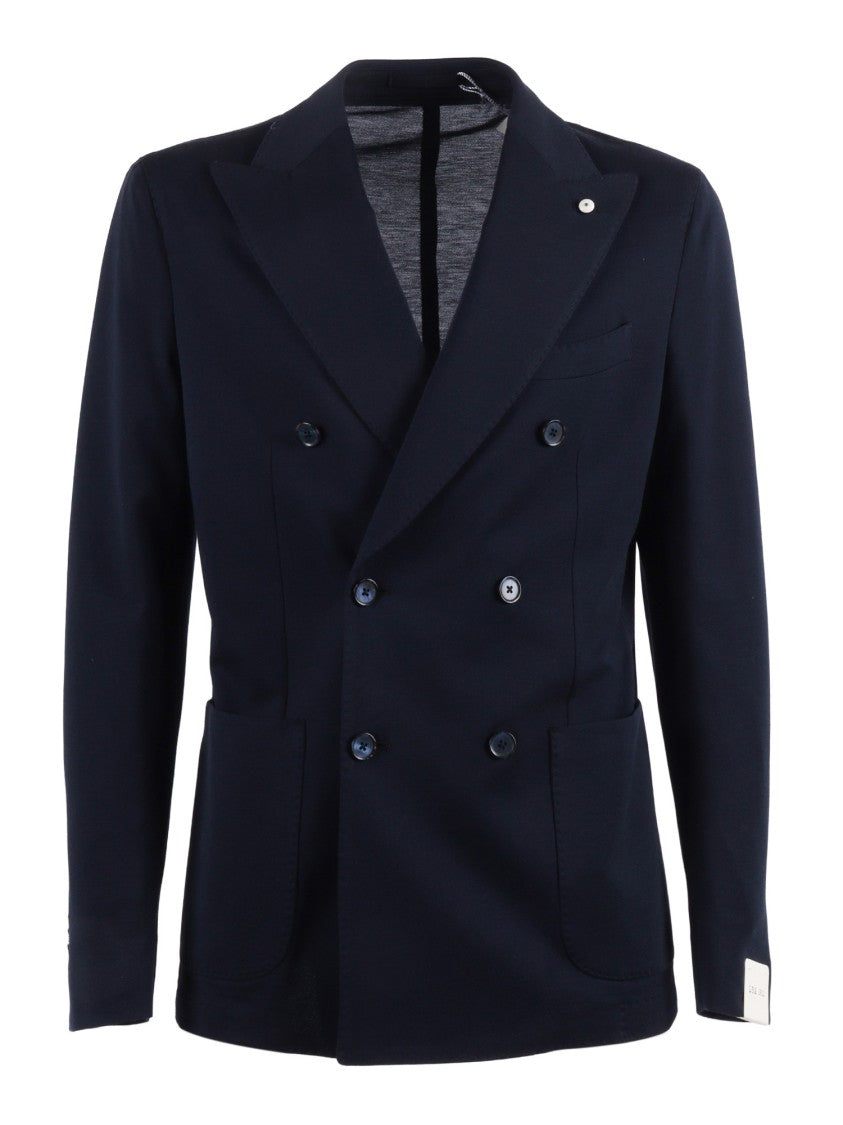 L.B.M. 1911 Double Breasted Structured Blazer