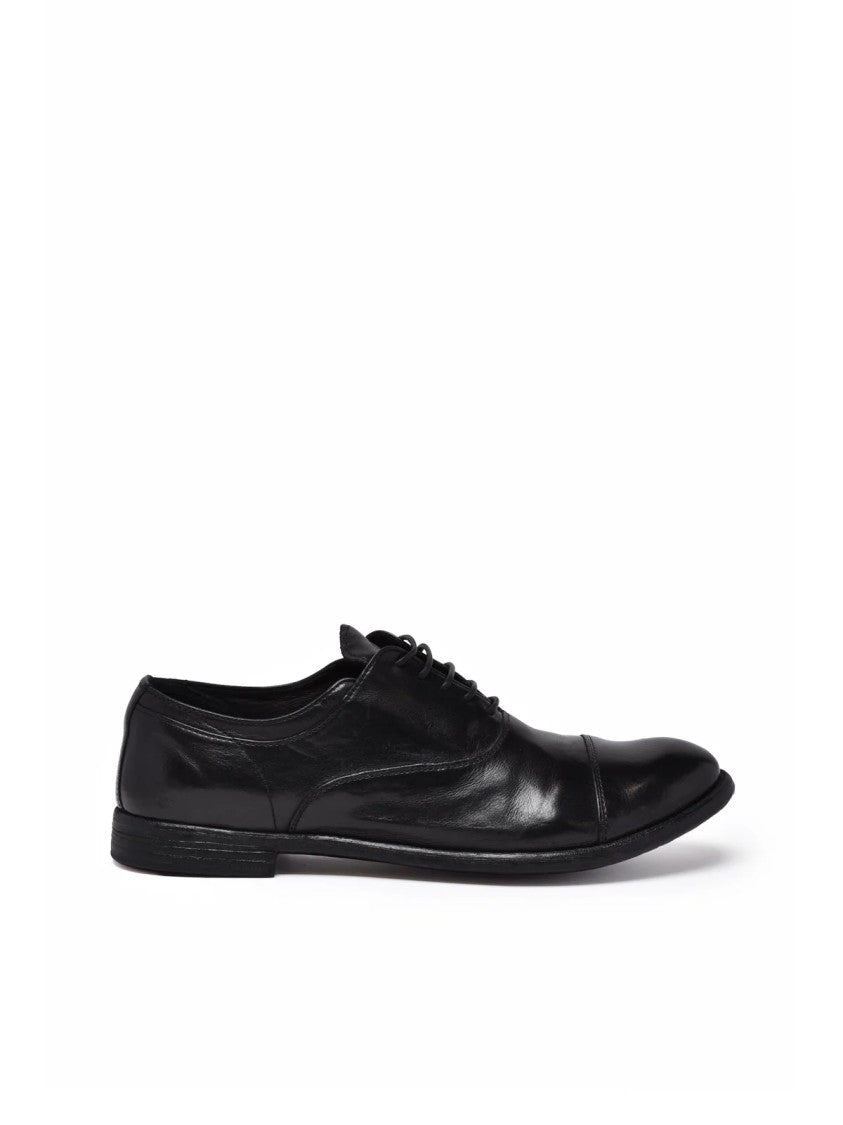 Officine Creative Black Leather Lace-Up Shoes