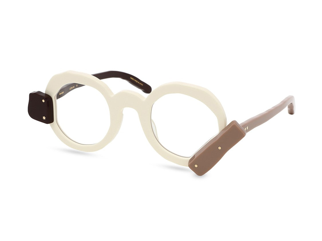 Masahiro Maruyama Mm-0096 Large Asymmetrical Round Eyeglasses
